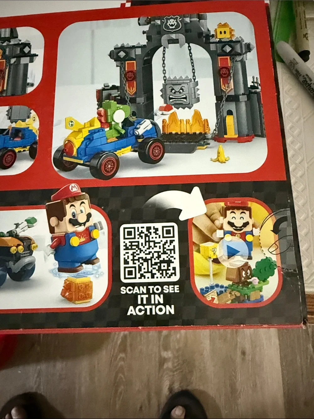Lego Mario Kart Bowser Castle Showdown – Red, Black, Yellow